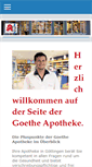 Mobile Screenshot of goetheapo.de