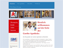 Tablet Screenshot of goetheapo.de